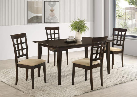 Gabriela 5-Piece Rectangular Dining Set Cappuccino