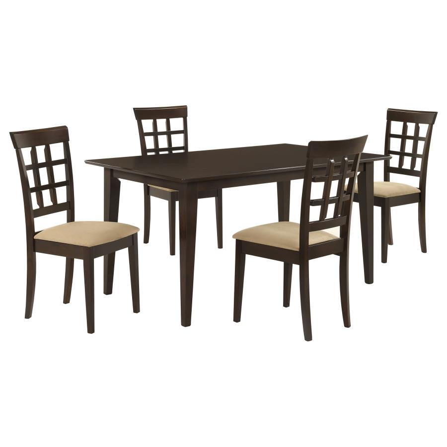 Gabriela 5-Piece Rectangular Dining Set Cappuccino