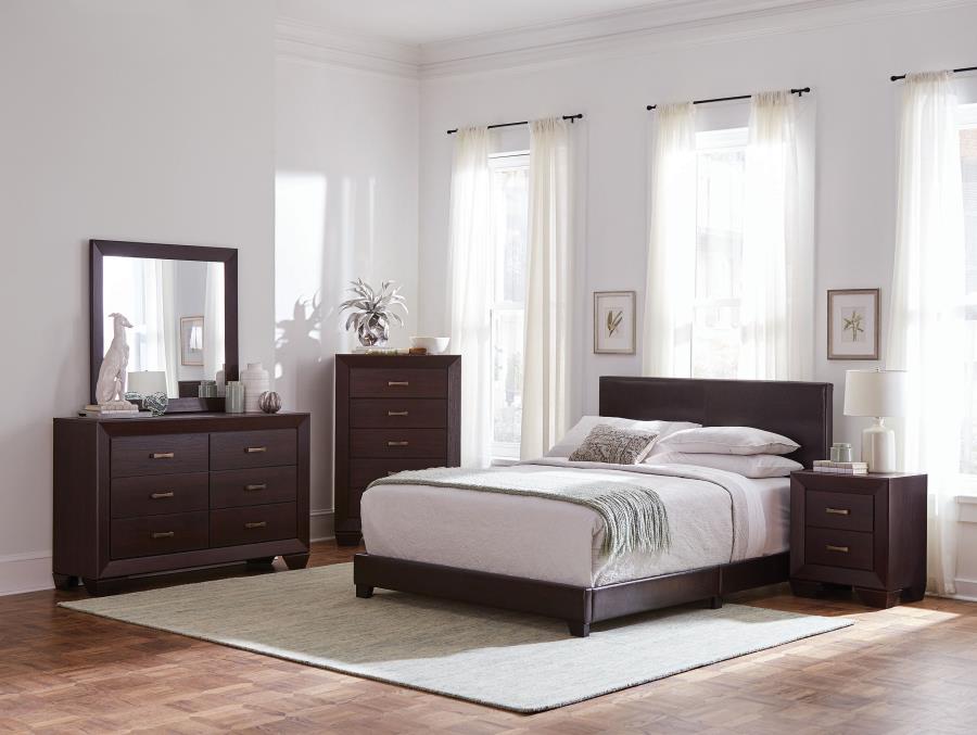 Dariana 5 Piece Bedroom Set Dark Cocoa