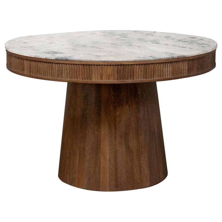 Johana Round Marble-Top Dining table