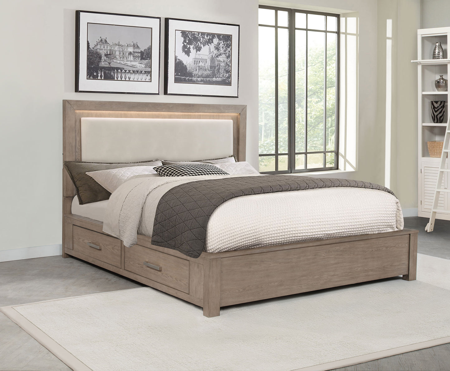 Kylie LED storage bed