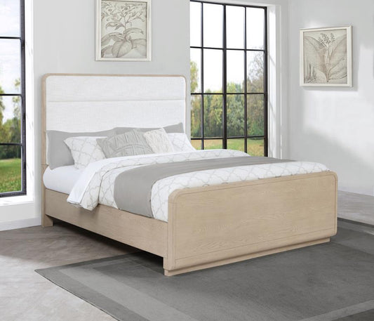 Lana Panel Bed Light Elm