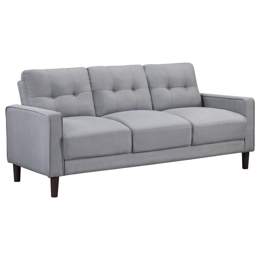 Nadia Upholstered Tufted Sofa Gray