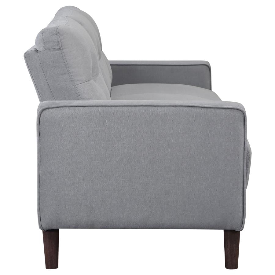 Nadia Upholstered Tufted Sofa Gray
