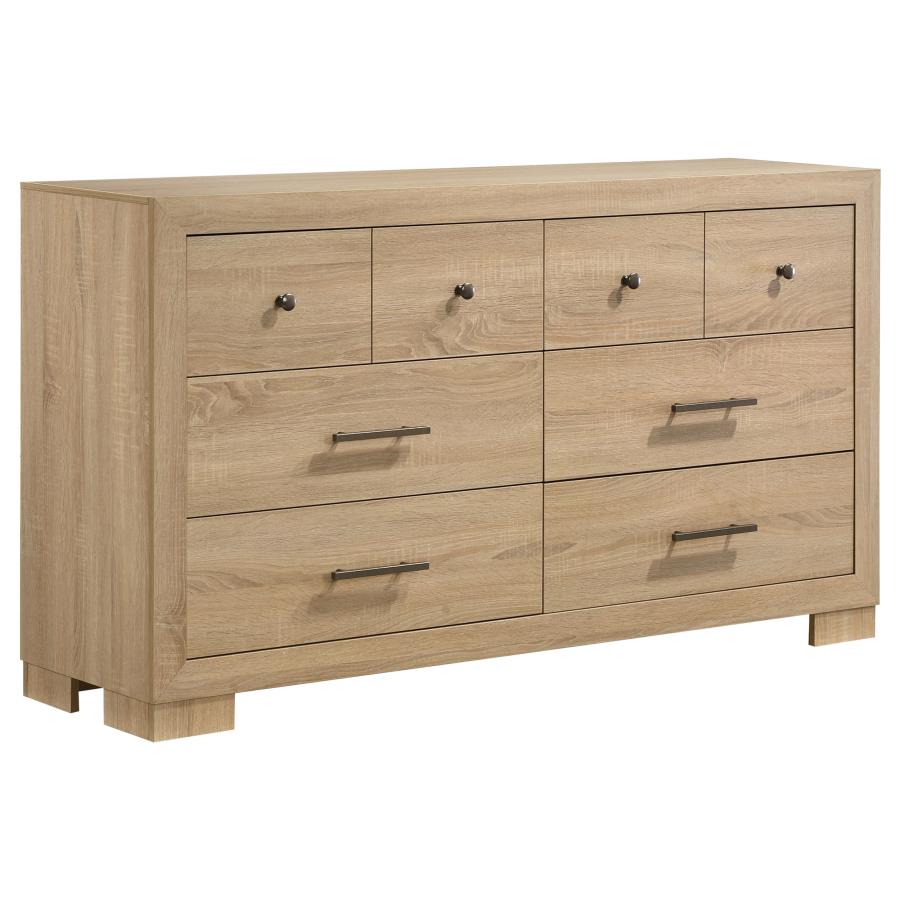 Nora 6-drawer Light Oak Dresser