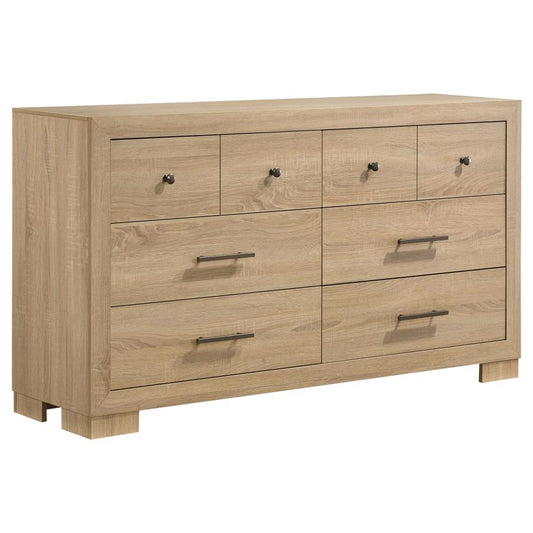 Nora 6-drawer Light Oak Dresser