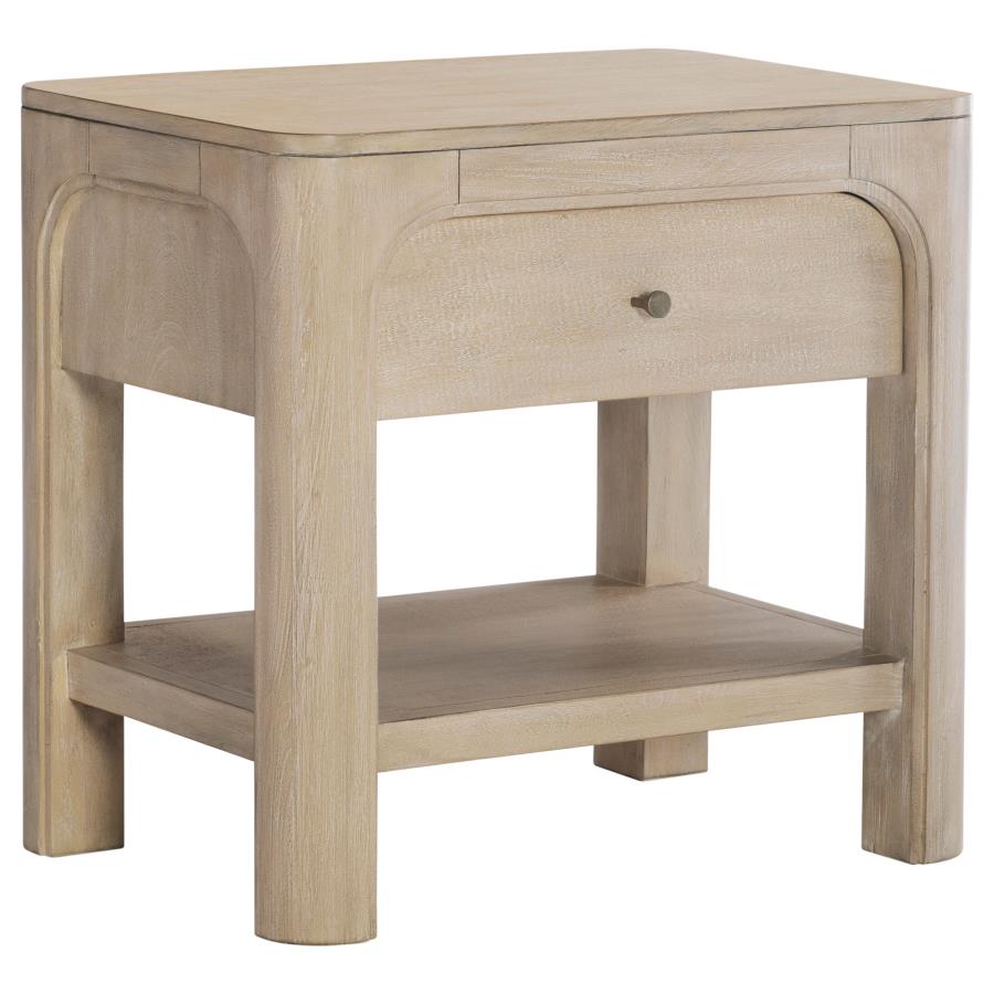 Maria 1-drawer Nightstand Weathered Mango