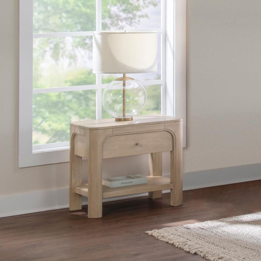 Maria 1-drawer Nightstand Weathered Mango