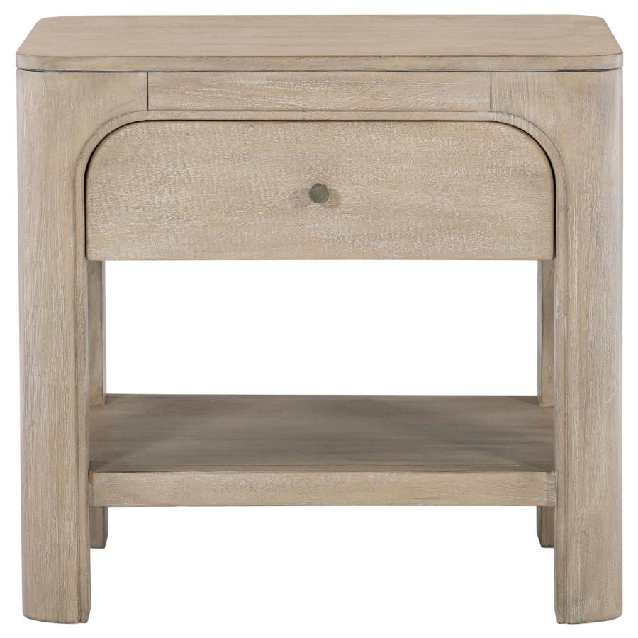 Maria 1-drawer Nightstand Weathered Mango