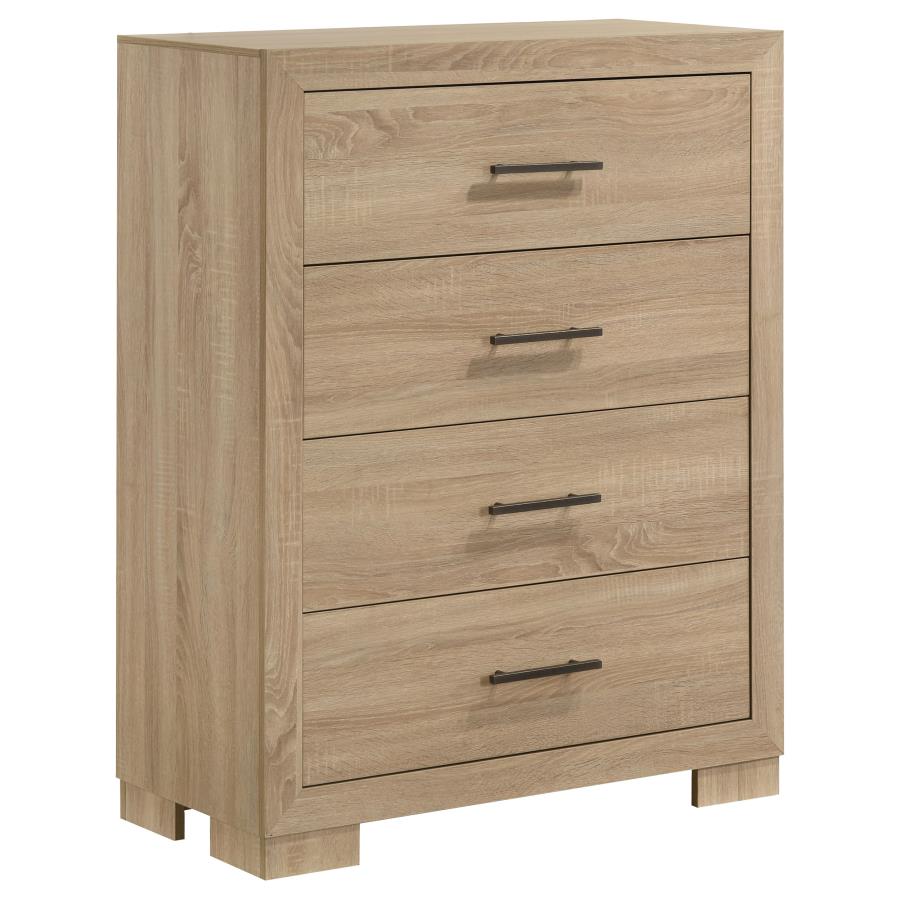 Nora 4-drawer Light Oak Chest