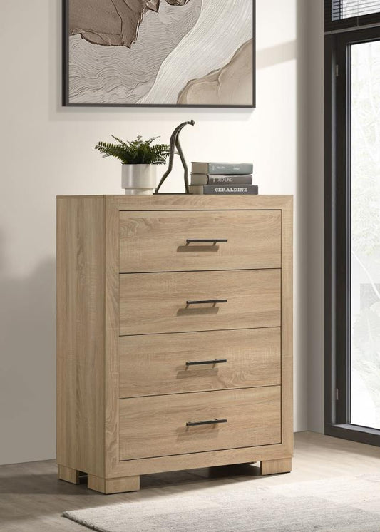 Nora 4-drawer Light Oak Chest