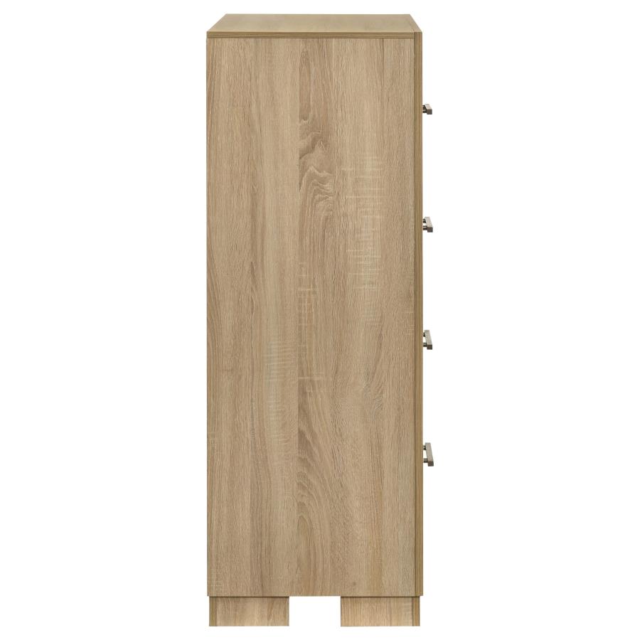 Nora 4-drawer Light Oak Chest