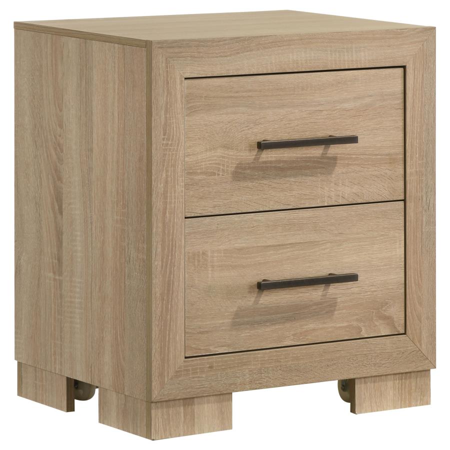 Nora 2-drawer Light Oak Nightstand