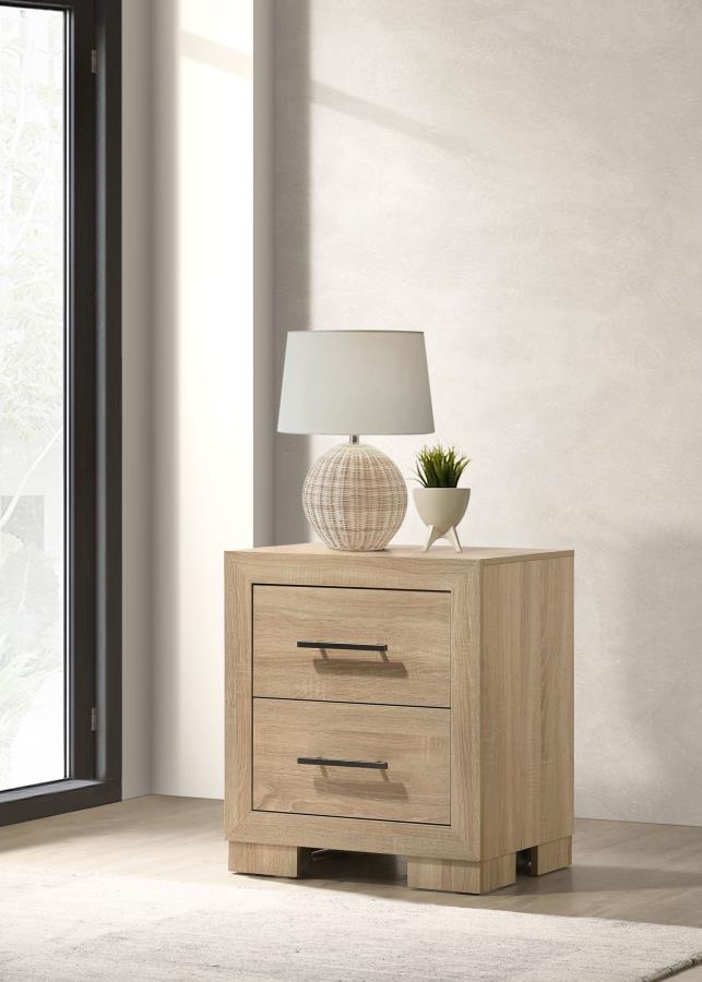 Nora 2-drawer Light Oak Nightstand