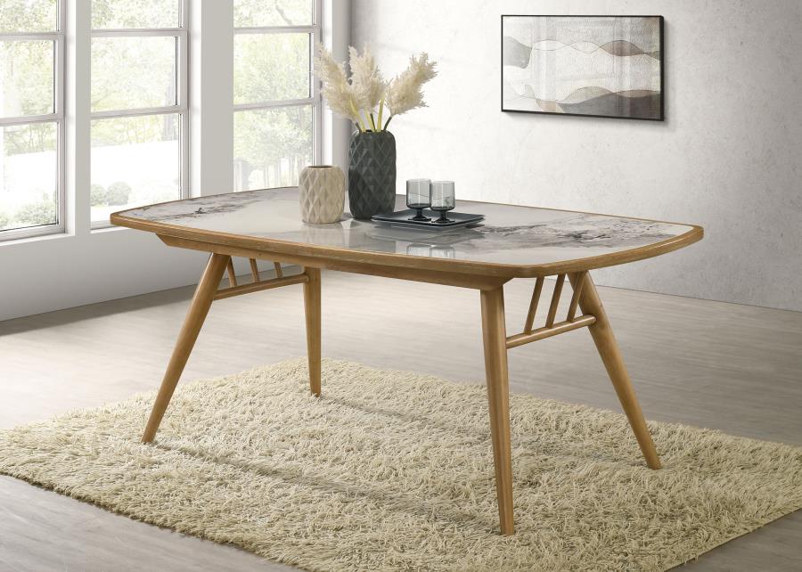 Claire Rectangular Dining Table Weathered Natural