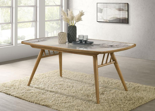 Claire Rectangular Dining Table Weathered Natural