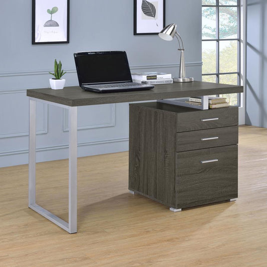 Wynona 47-inch 3-drawer Office Computer Desk Weathered Grey